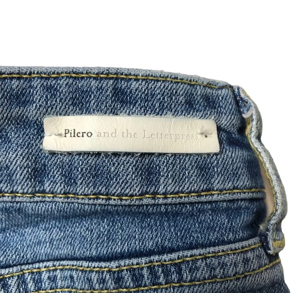 Pilcro and the Letterpress by Anthropologie Slim Boyfriend Denim‎ Shorts Size 28